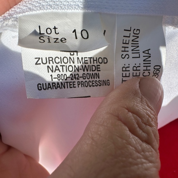 VINTAGE 1990s Mori Lee Wedding Dress Beaded Pearl Off Shoulder Bow 9' Train - S - Picture 16 of 16